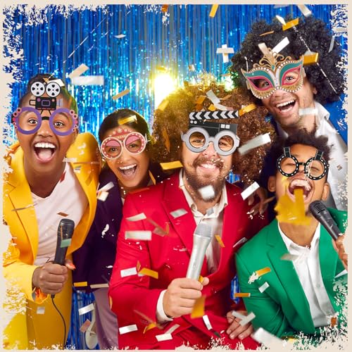 24 Pcs Movie Night Paper Glasses - Fun Photo Booth Props
