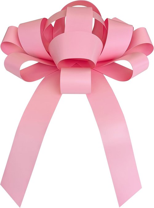 CarBowz Giant 30" Pink Car Bow - Non-Scratch Magnet & Weather-Resistant Vinyl Decor