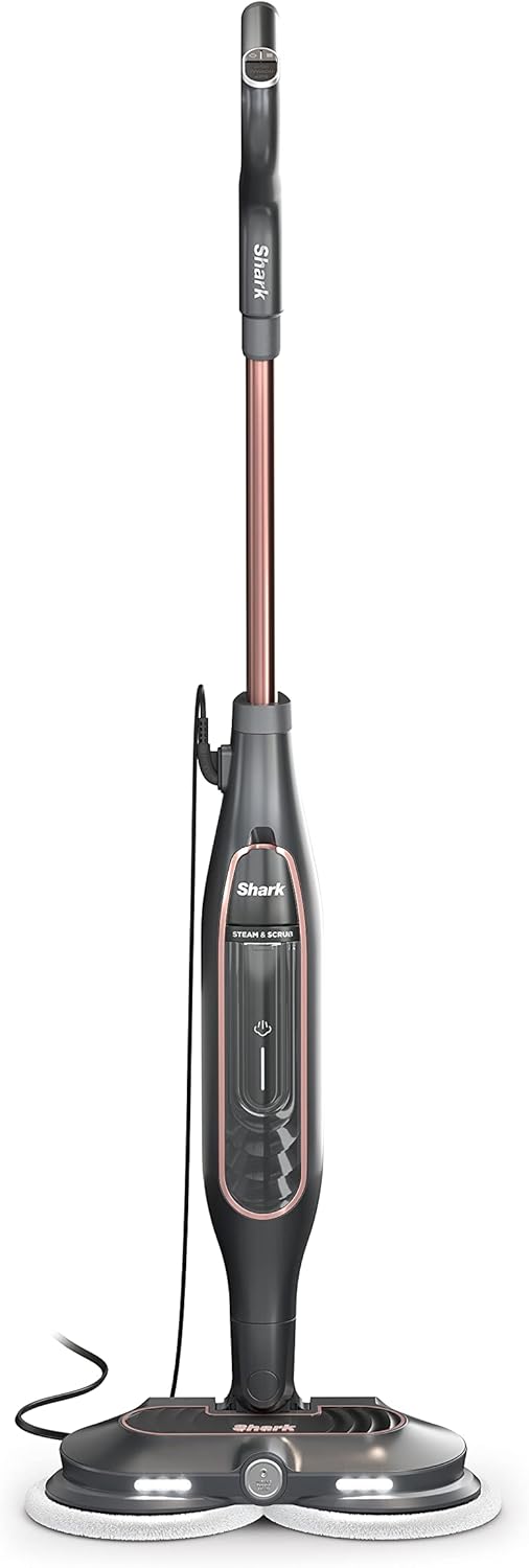 Shark Steam Mop S7201 - Powerful Scrubbing & Sanitizing | Gray/Rose Gold Finish
