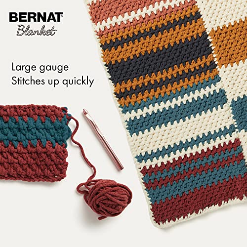 Bernat Blanket Yarn, Super Bulky Chenille Yarn in Pale Gray, 300g Ball