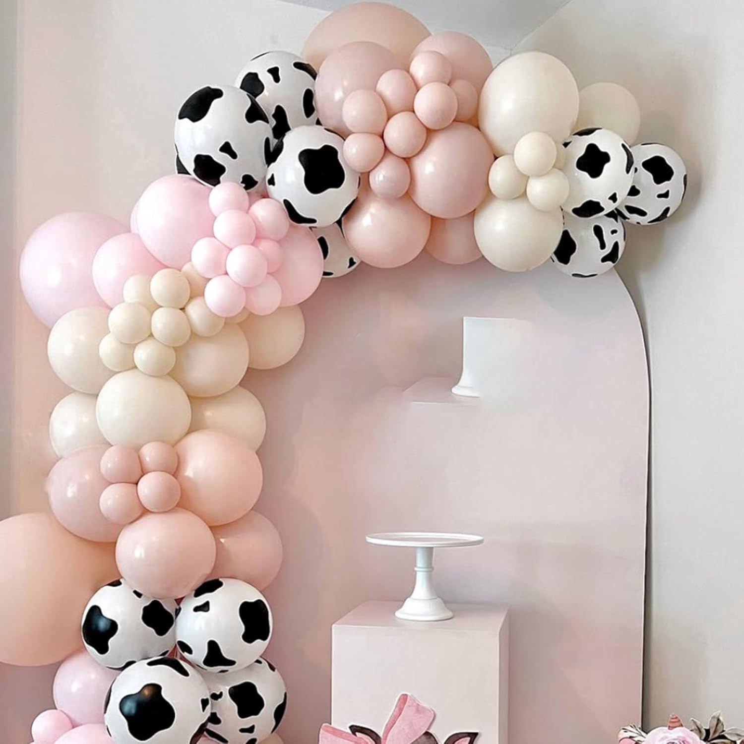 Skiennix Cow Print Balloons - 67pcs 12 Inch Party Decorations for Western-Themed Celebrations