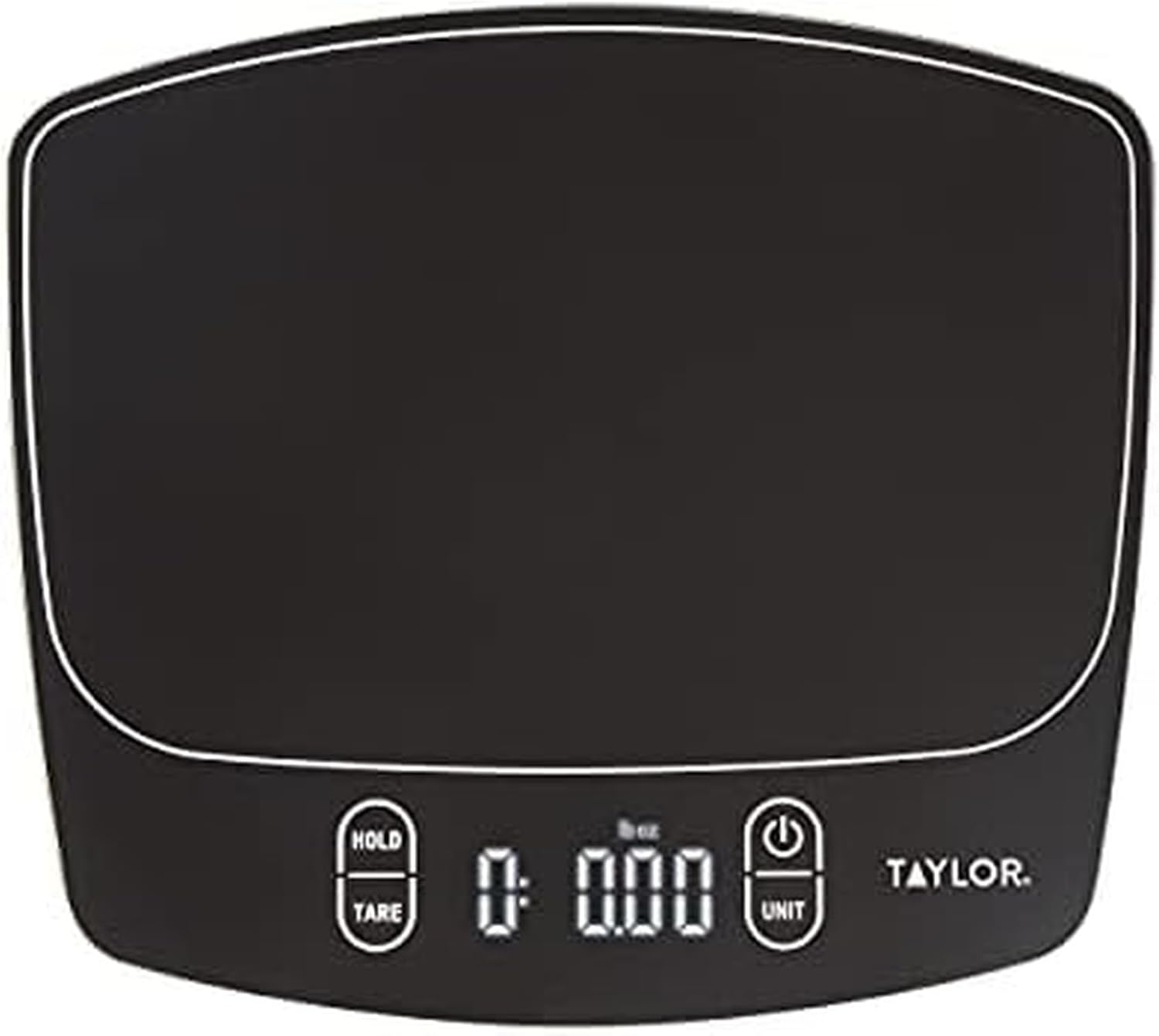 Taylor Waterproof Digital Kitchen Scale - 11 Pounds Capacity | Sleek Black Design