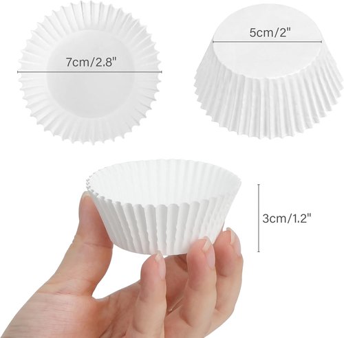 LotFancy Cupcake Liners - 500 Count Greaseproof Paper Muffin Wrappers | No Smell, 2-Inch Bottom Width