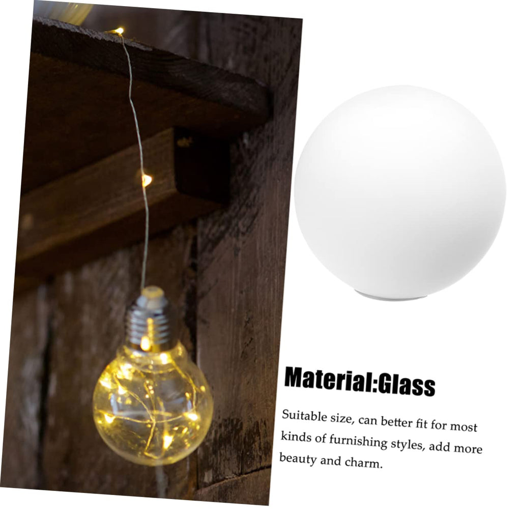 ARTIBETTER Glass Lamp Shade Replacement 4.72 Inch Spherical Globe Lampshade for Ceiling Fixture Chandelier Frosted White Ball Lampshade Cover for Living Room Bedroom Dining Bar