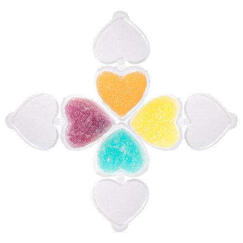 Frcctre 200 Pack 1.5 oz Disposable Plastic Portion Cups with Lids, Heart Shaped Plastic Jello Shot Cup Souffle Cups Leak Proof Condiment Containers for Sauces, Samples, Jello Shot, Slime, Craft