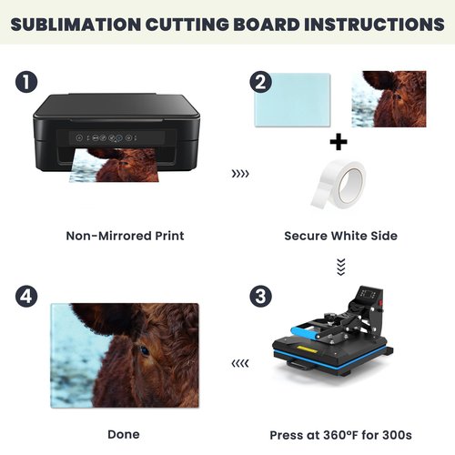 AceSubli 6 Pcs Sublimation Cutting Board Blanks 11x15, Textured Tempered Glass Cutting Board for Kitchen, Personalized Decor as Sublimation Picture Frame, Trivet, Gift, Individual Package & Anti Slip