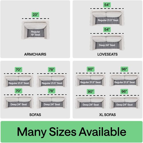 GORILLA GRIP Couch Cushion Support Board - Heavy Duty Fix for Sagging Sofas | 21.5 x 54 Inches, Grey