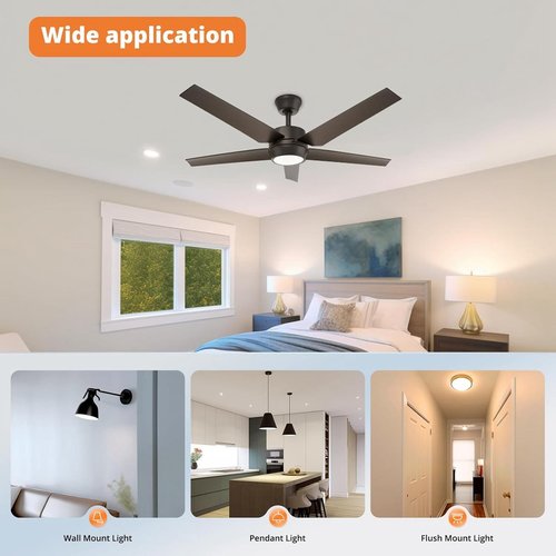 Fayelume 3.93 Inch LED Ceiling Fan Light, AC 18W 2000LM Fan LED Light Replacement, LED Retrofit Lights Panel, Dimmable 3 Color Temperature, for Ceiling Flush