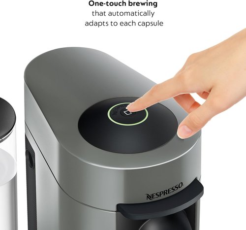 De'Longhi Nespresso Vertuo Plus Coffee & Espresso Maker - Sleek Grey Design for Perfect Brews