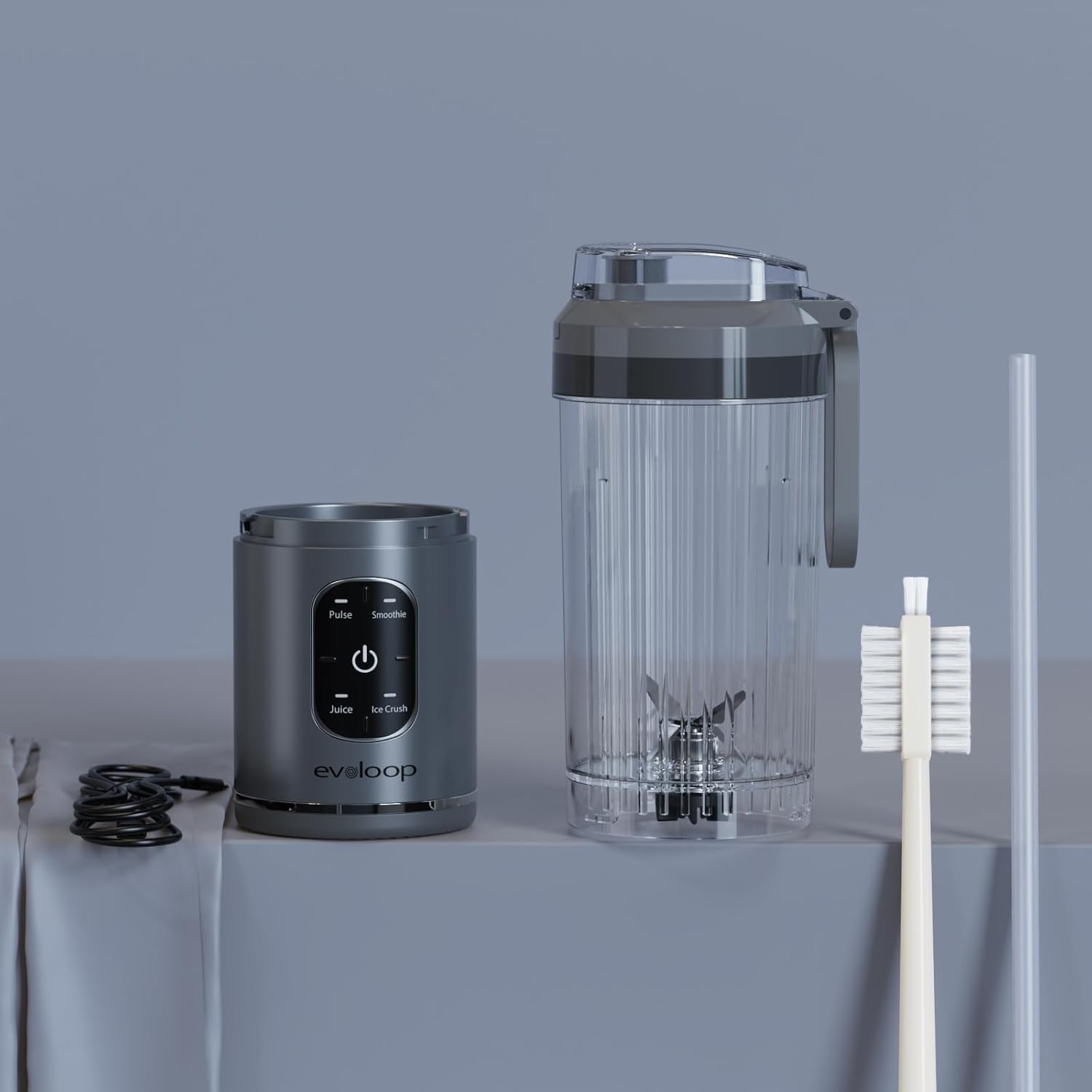 Skiennix Personal Blender - Portable Smoothie Maker with 4 Programs | Cordless & USB-C Rechargeable, 18 oz