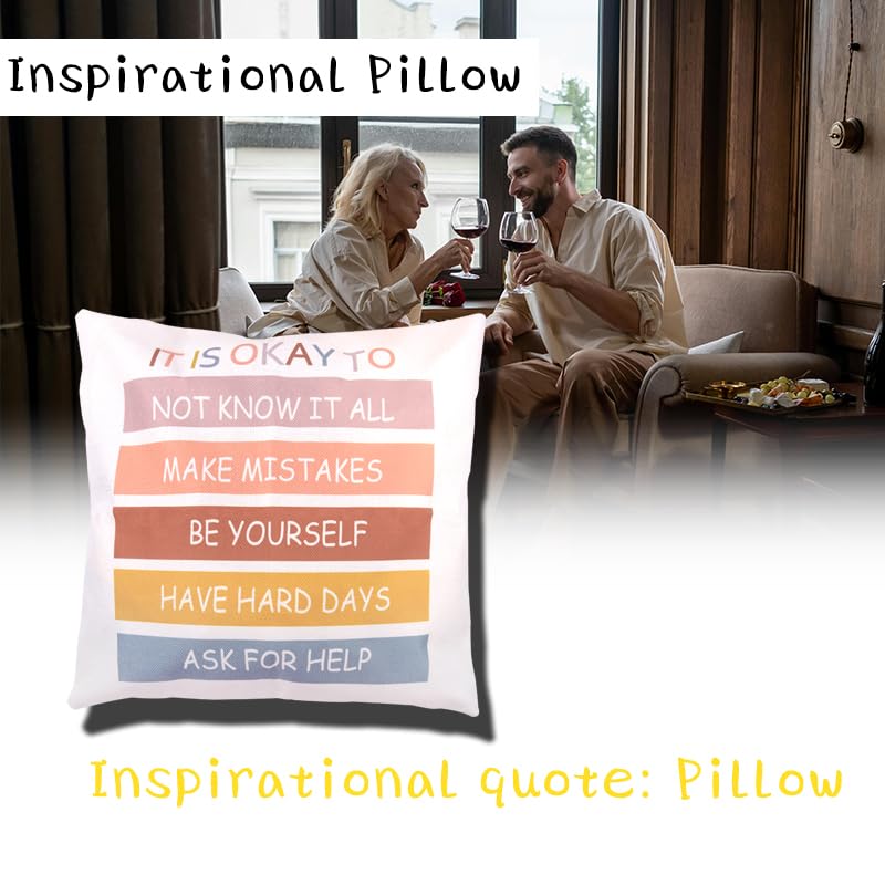 Inspirational 18x18 Pillow Covers - Positive Affirmation Gifts