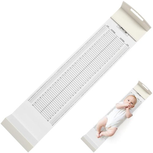iplusmile Baby Height Measurement Ruler Soft Waterproof Infant Growth Chart Measuring Mat with Fixed Headboard and Sliding Foot Positioner for Newborns and Toddlers