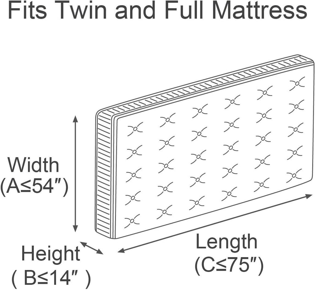 ComfortHome Mattress Bag - Durable Moving & Storage Solution | Twin & Full Size, 2 Pack Clear