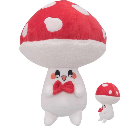 Yulefly 10-Inch Mushroom Pillow - Cute Mushroom Stuffed Plush Decor Unique Throw Pillows, Decorative Plant Pillow for Home Car Gift for Kids Girls Boys