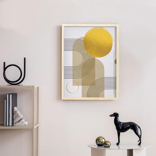 LaVie Home 12x16 Picture Frame - Classic Oak Design with HD Plexiglas for Vertical/Horizontal Display
