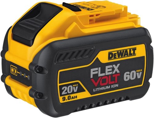 DEWALT 60V MAX* FLEXVOLT Lithium Battery - 9Ah Capacity with Charger Included