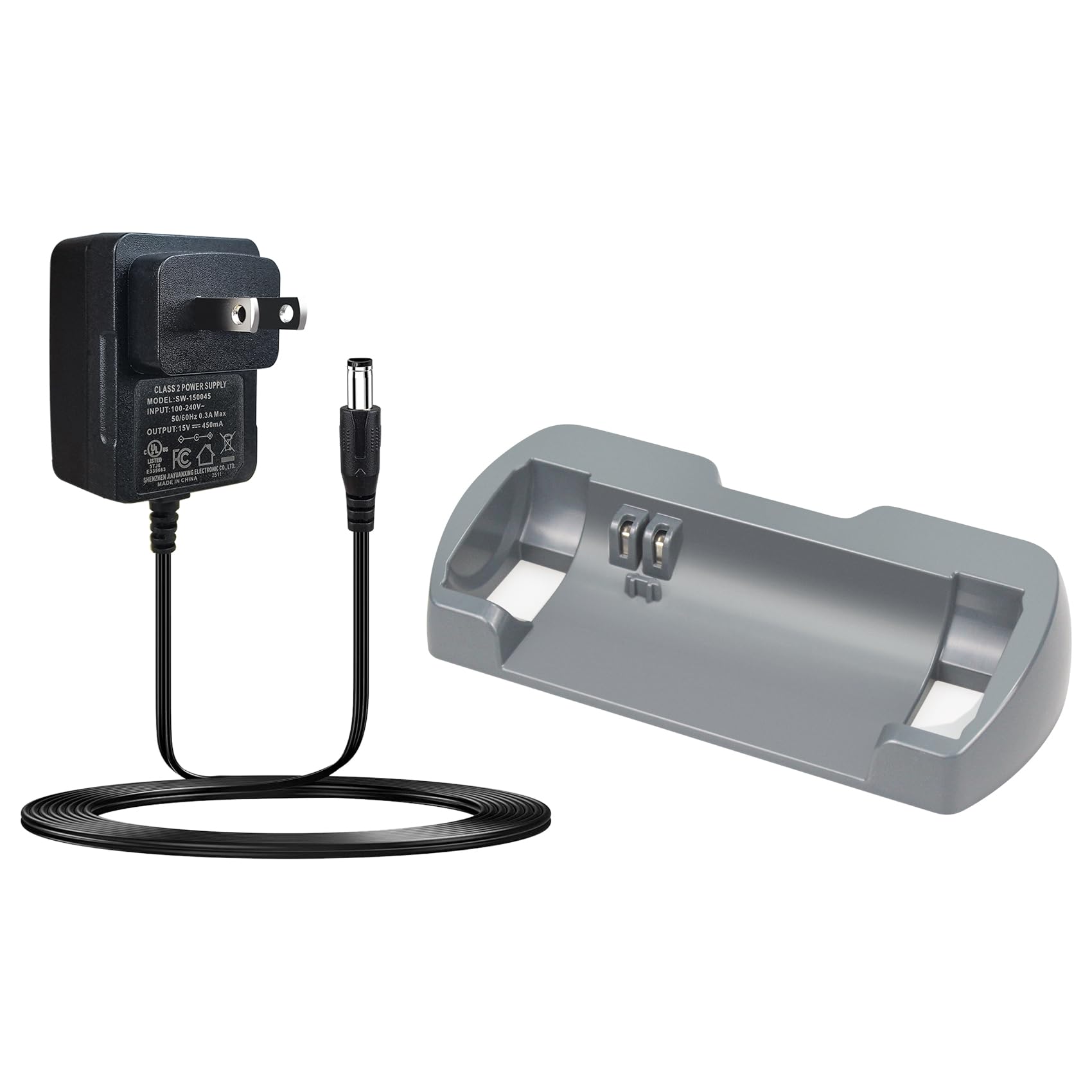 CPAI Charger Base Compatible with Shark SV1106 SV1114 SV1112 SV1107 SV1100 Navigator Freestyle Upright Bagless Cordless Stick Vacuum (Base + Cable)