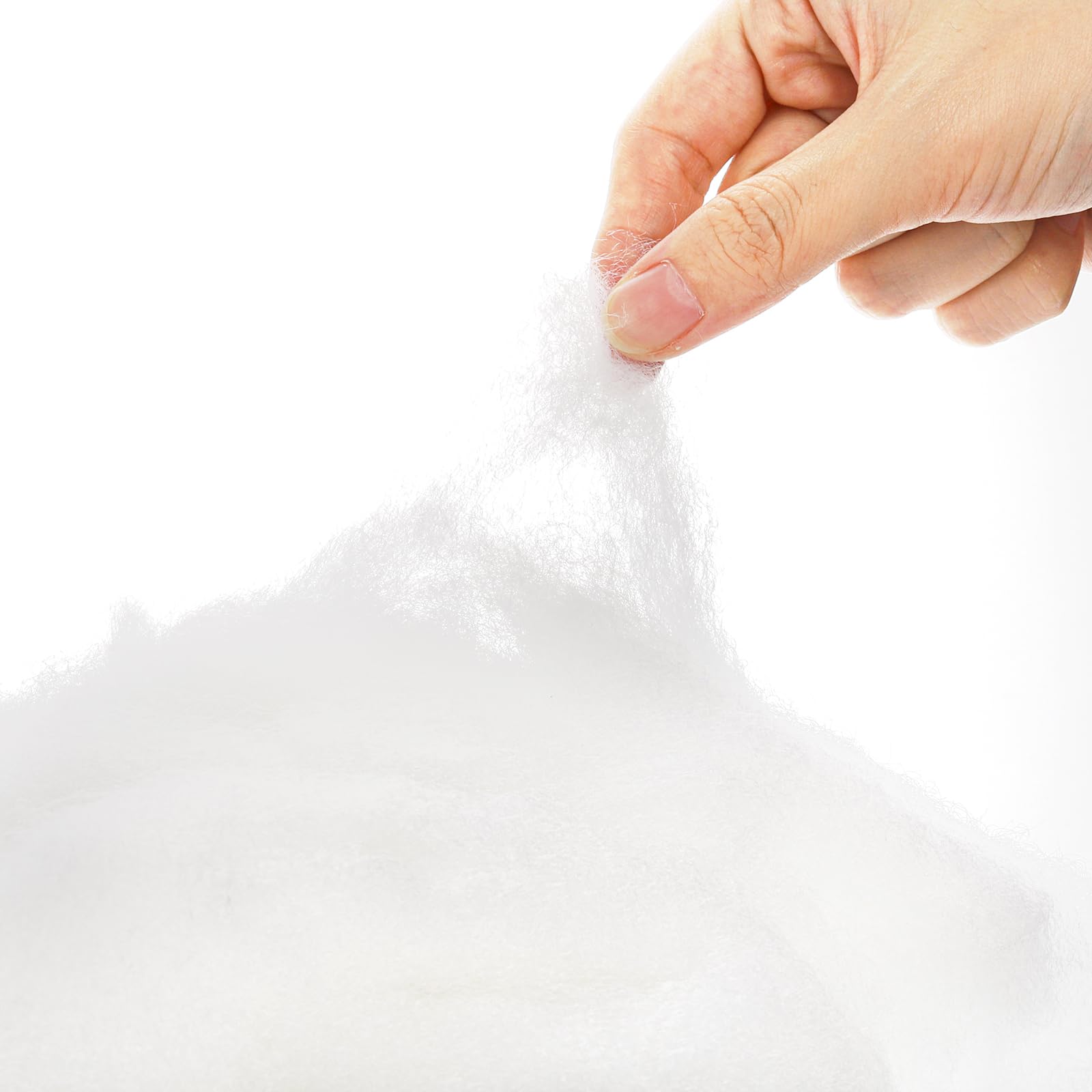 Cididu 1000g Fake Snow Clouds Decorations, 35.27 oz Fluffy Artificial Fiber Fill, White Soft Indoor Home Decor for Village Display, DIY Winter Crafts, Christmas Tree Safe and Reusable
