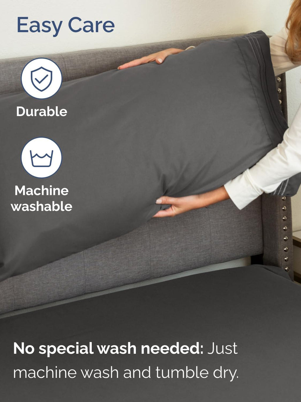 Skiennix Extra Deep King Sheet Set - 6 Piece Breathable Cooling Bedding - Soft, Wrinkle-Free Charcoal
