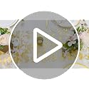 PapaKit Sparkle Metallic Rose Gold Thin Table Runner 11x84 - Pack of 2 for Holidays and Weddings