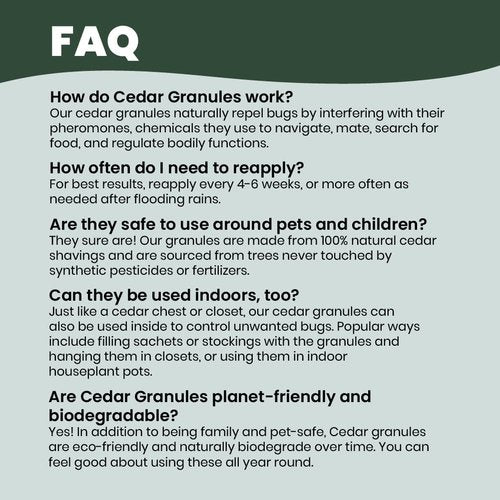 Cedarcide Original Cedar Granules - Natural Flea, Tick & Mosquito Repellent for Yard & Garden | 8 lb Covers 3,500 sq ft