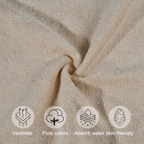 100% Cotton Hand Towels - Ultra Soft 3 Pack for Bathroom & Kitchen