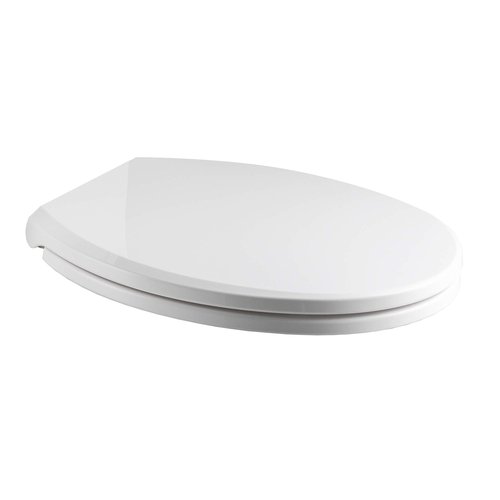 WOODBRIDGE Toilet Seat with Cover, White, Slow-Close, Quick-Release for Easy Cleaning.Seat-02