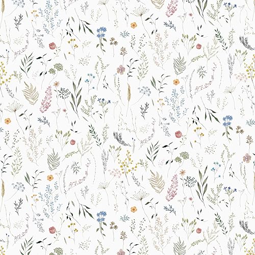Dimoon 17.3 x 78.7 Inch Floral Privacy Window Film Frosted Glass Sticker for Home & Bathroom