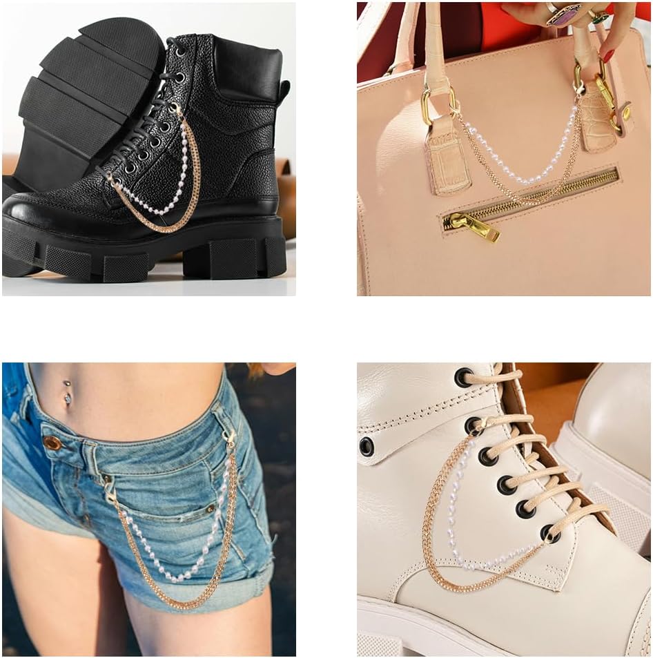 Sisadodo Shoe Charms - Stylish Chains for Shoelaces & Accessories | Versatile for Bags & Keychains