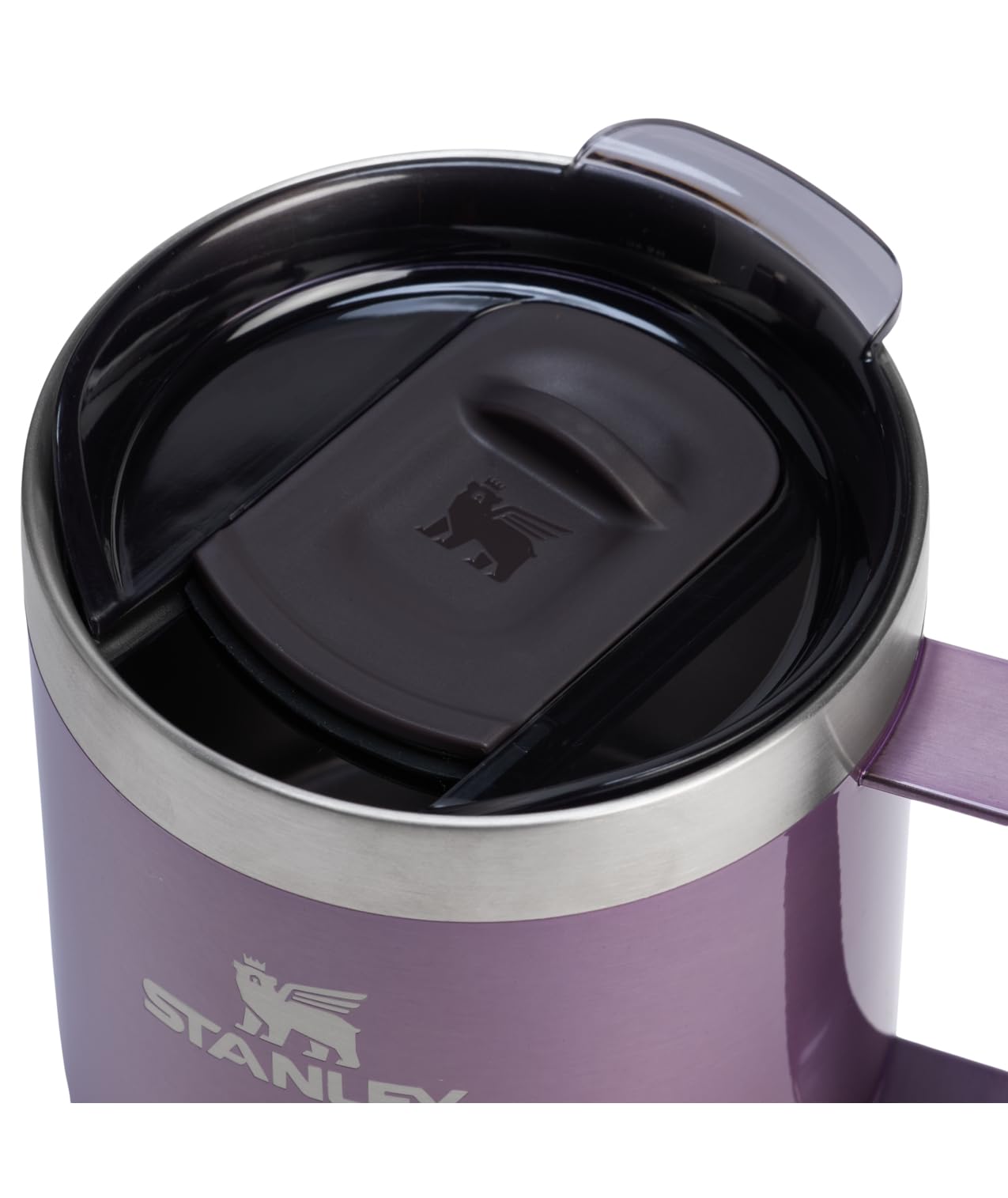 STANLEY Everyday Camp Mug 12oz | Drink Through Lid | Cup for Coffee, Tea and Drinks | Insulated Stainless Steel Coffee Mug | BPA-Free | Wisteria Shine