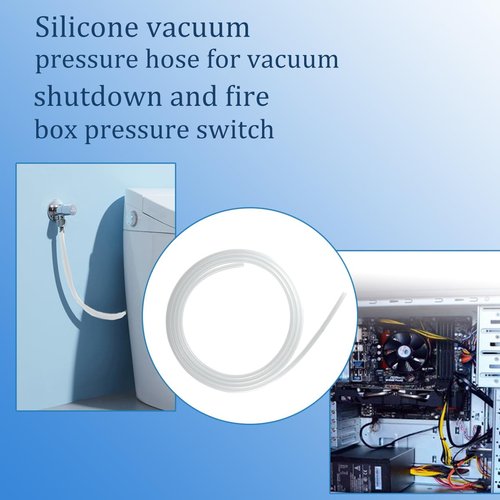 10 Feet Silicone Vacuum Pressure Hose for 20093K Pellet Stove Clear Tubing Hose