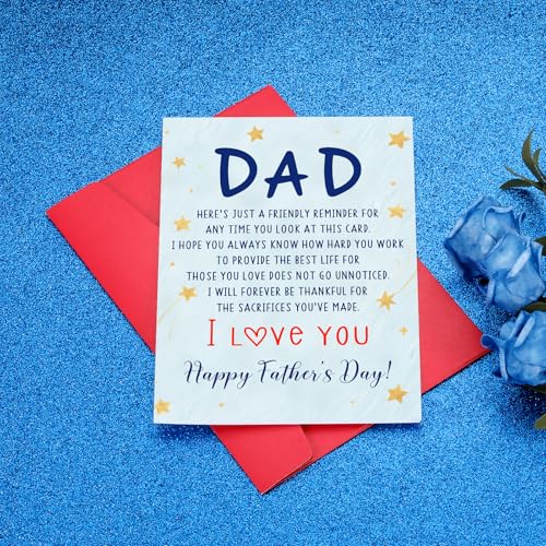 Funny Father's Day Card for Dad, Husband, Stepdad - Gift from Kids