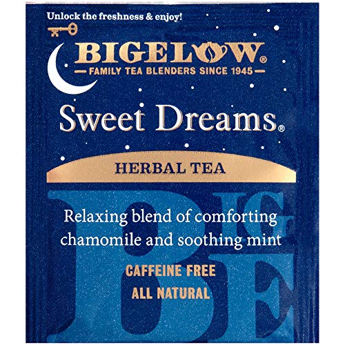 Bigelow Sweet Dreams Herbal Tea, Chamomile & Mint, 28 Count Box