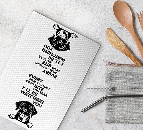Funny Kitchen Towels - Labrador Retriever Decorative Dish Towels