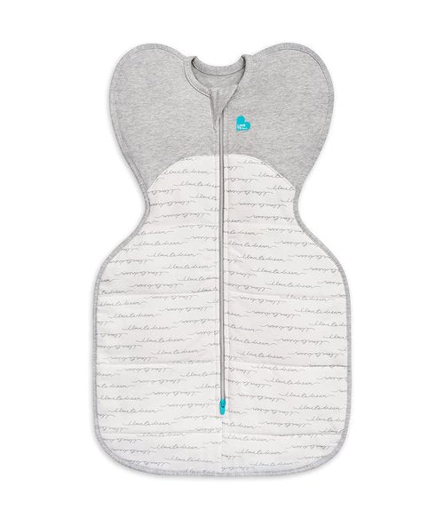 Love to Dream Swaddle UP - 2.5 TOG Warm Sleep Solution | Arms Up Design for Self-Soothing, Olive Bees, 5-8.5lbs