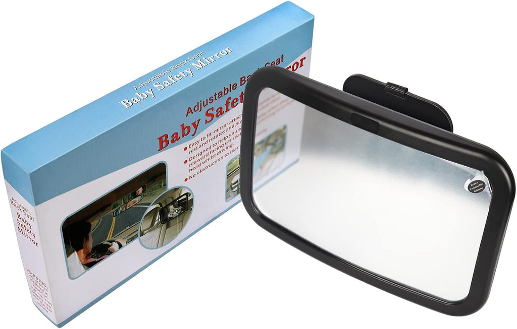 Mluchee Baby Car Mirror - Rear Facing Infant Seat Mirror with Crystal Clear View | Shatterproof & Crash Tested