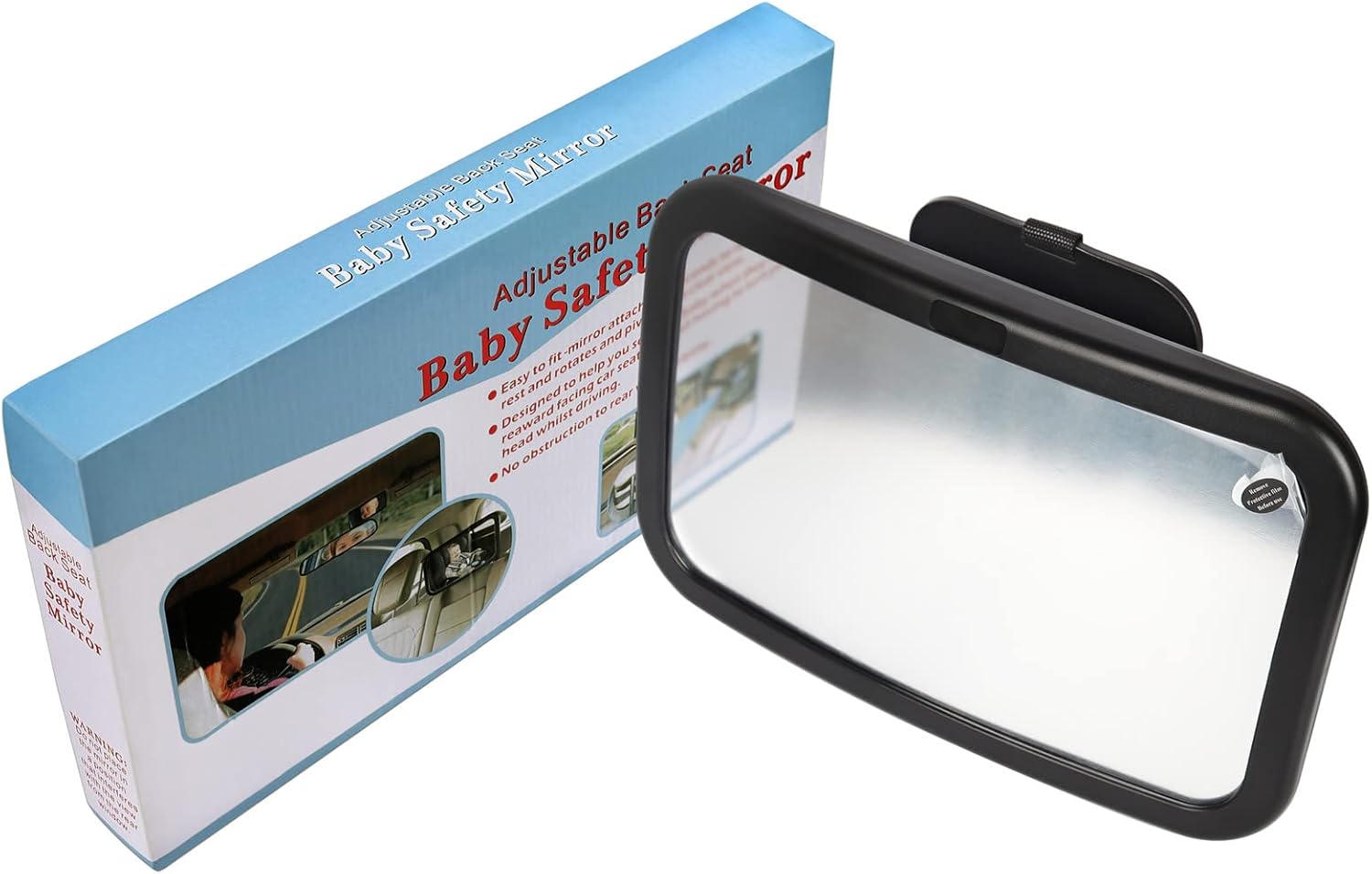 Mluchee Baby Car Mirror - Rear Facing Infant Seat Mirror with Crystal Clear View | Shatterproof & Crash Tested