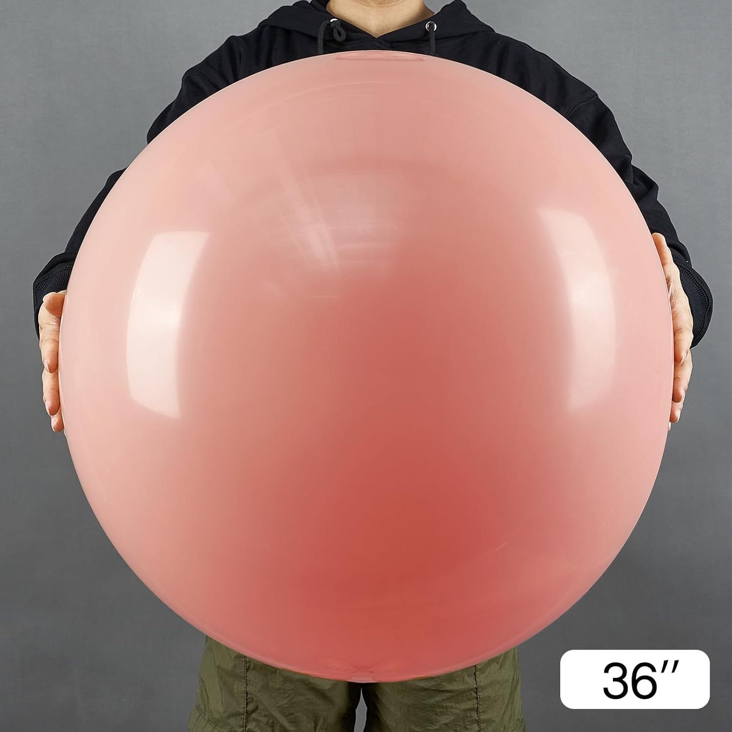 PartyWoo 36-Inch Dusty Pink Balloons - Blush Rose Latex for Weddings & Baby Showers | 4-Pack