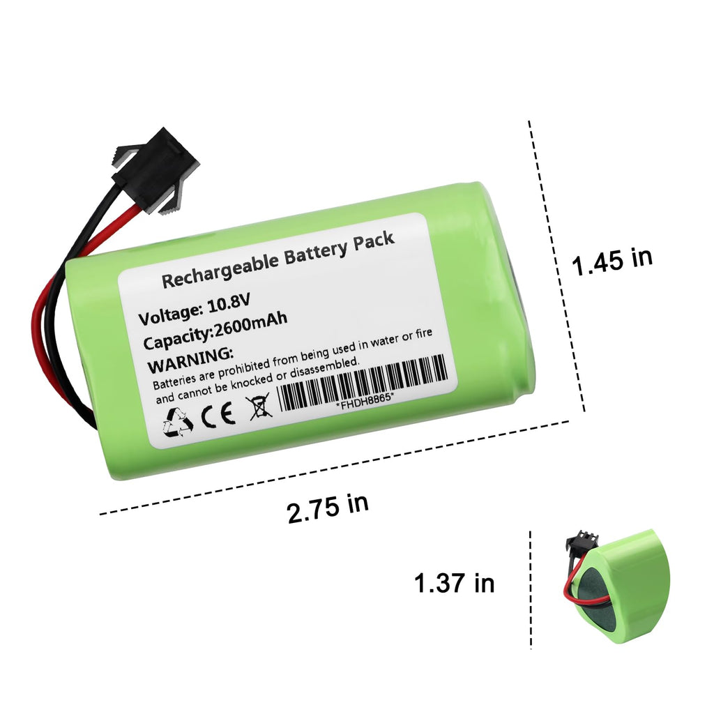 ZTHY Vacuum Battery Replacement for Vactidy T6 T7 T8 Robot Vacuum Cleaner Model: Vactidy LS001-02 10.8V 2600mAh 28.08Wh