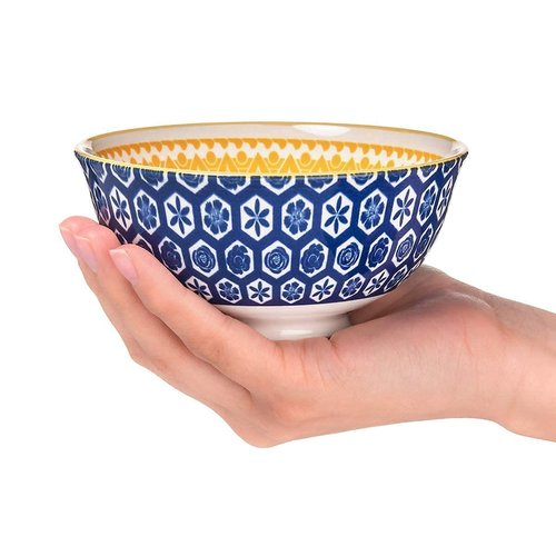 Annovero Cereal Bowls, Dessert Cups | Kitchen Serving Dishes | Microwave Oven Safe | Colorful Porcelain Dinnerware