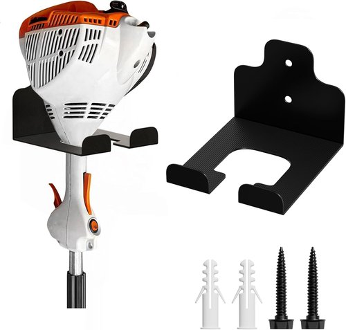 JNIHEEP Garage Organizer - Wall-Mounted Trimmer Rack for Garden Tools | Holds Weed Whackers & Hedge Trimmers