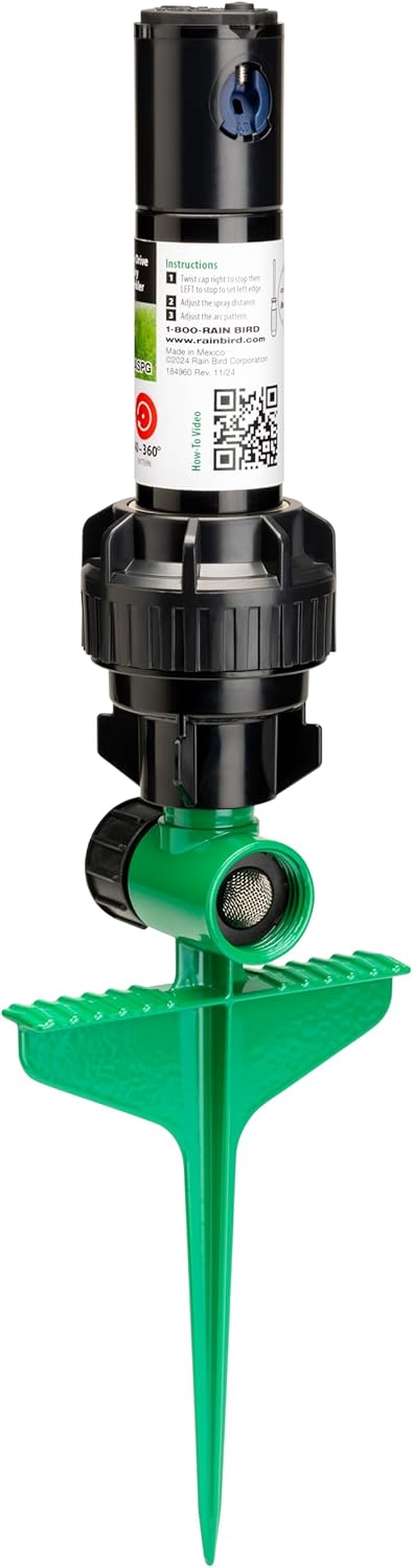 Rain Bird 42SASPG Gear Drive Rotor Sprinkler - Adjustable 40° to 360° Pattern, 26' to 38' Spray Distance