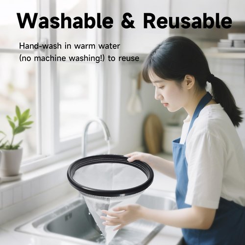 LEYURISE Cloth Bag Liner Replacement Filter Bags with High-Efficiency Filtration Compatible with Hoover and Royal Shoulder Vac Pro Models Including C2401 RY4000 RY4001 Replace#: 2KE2105000