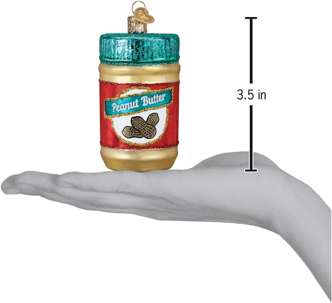 Old World Christmas Glass Blown Peanut Butter Ornament - Handcrafted Holiday Decoration for Trees