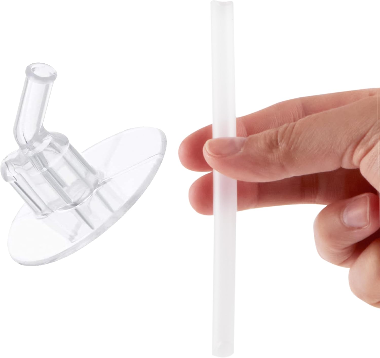 Thermos Replacement Straws - Clear Design for 12 Ounce Funtainer Bottles | 2 Count Pack