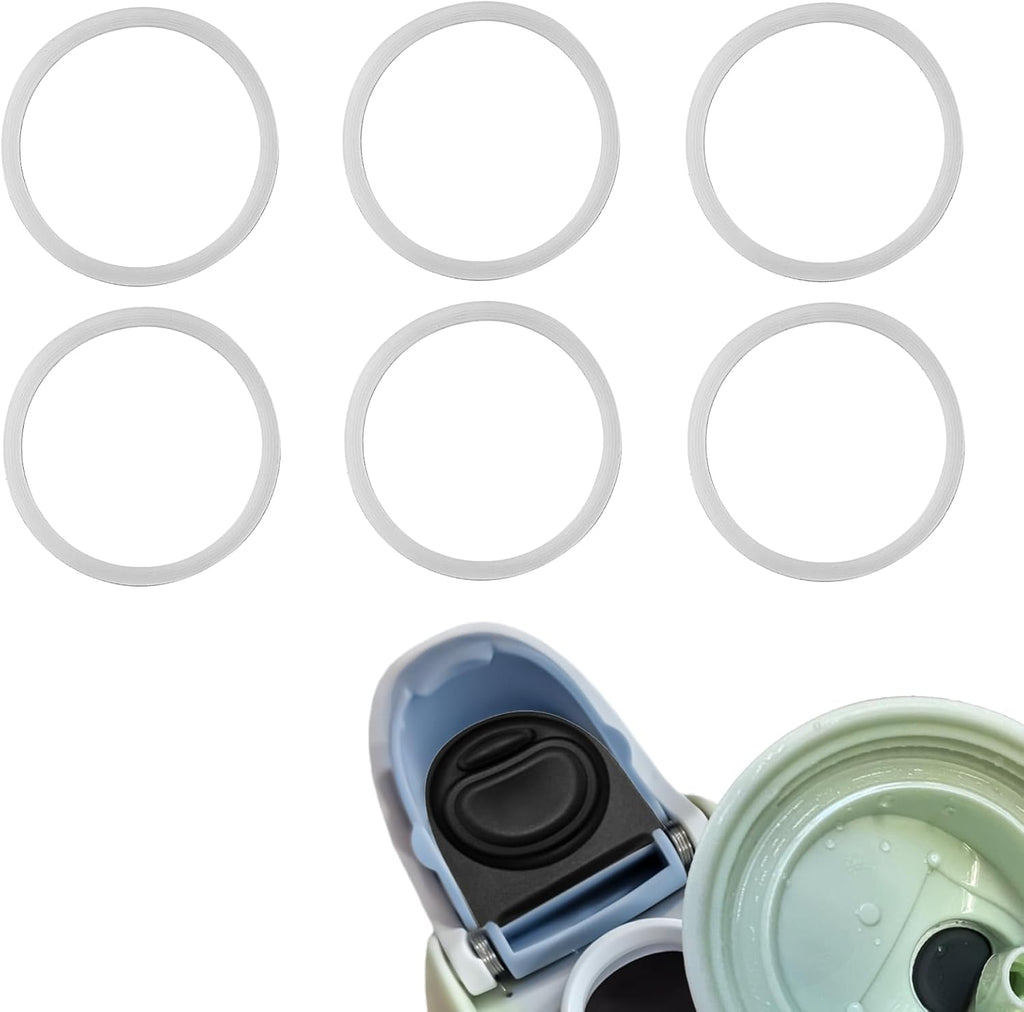 Owala | 6-Pack Replacement Water Bottle Gaskets - Durable Silicone Lid Seals for Perfect Fit