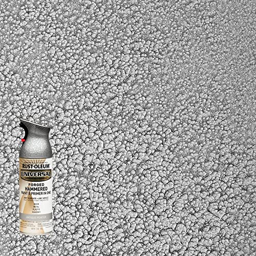 Rust-Oleum Universal Hammered Spray Paint, Antique Pewter - 12 oz, 6 Pack