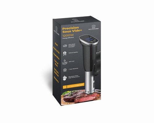 MisterChef Sous Vide Cooker, Powerful 1000W Immersion Circulator for Precise & Consistent Cooking, Fast Heating, Quiet Operation, Accurate Temperature & Timer Control, LCD Display
