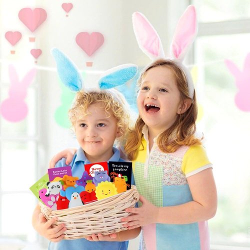 Kawaii Squishy Toys - 28 Pack Mochi Fidget Toys with Cards | Perfect Party Favors & Goodie Bag Stuffers for Kids 4-12