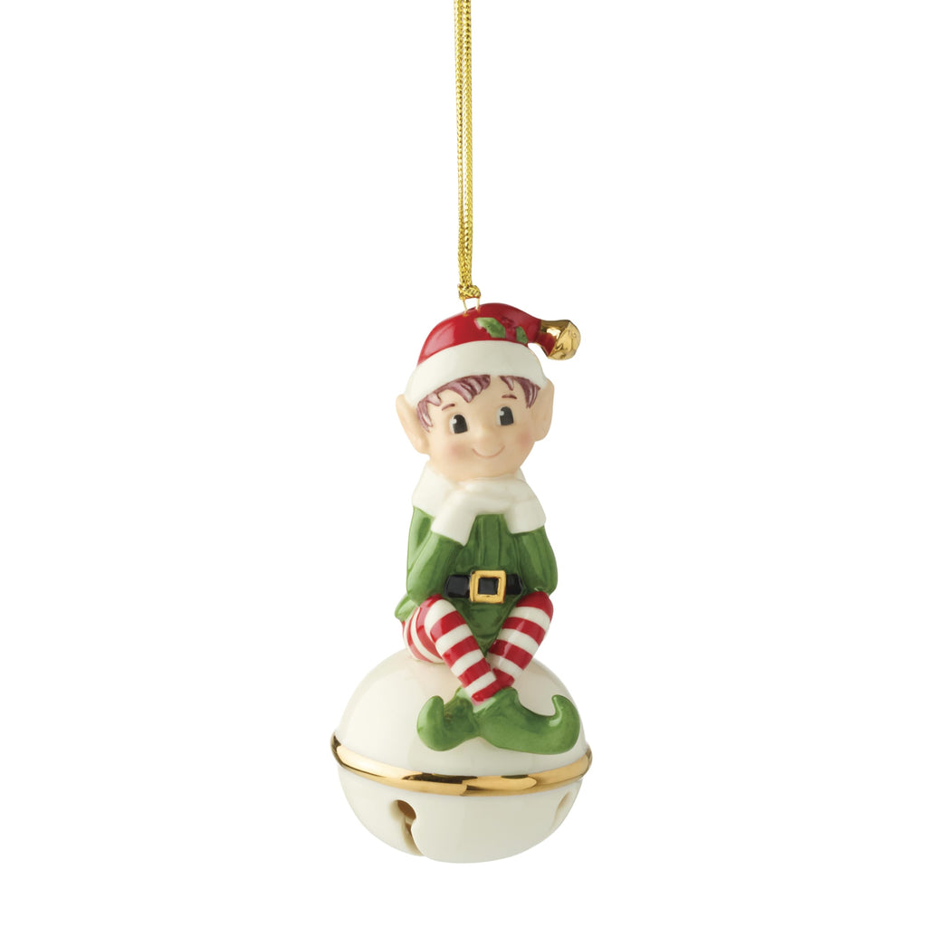 Lenox 897728 Christmas Elf Bell Ornament, Christmas, Holiday Decorations
